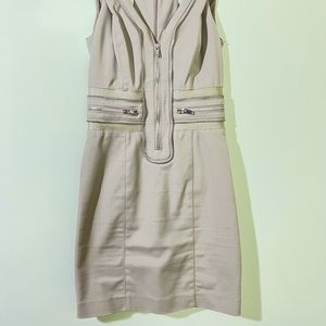 BeBe olive beige dress, size 2.